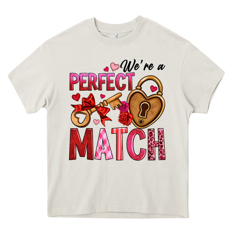 We're A Perfect Match Heavy Core Tee by OliviaCreatesArt | Teevron