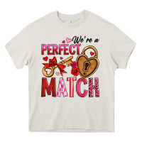 Cream we're a perfect match Heavy Core Tee - OliviaCreatesArt
