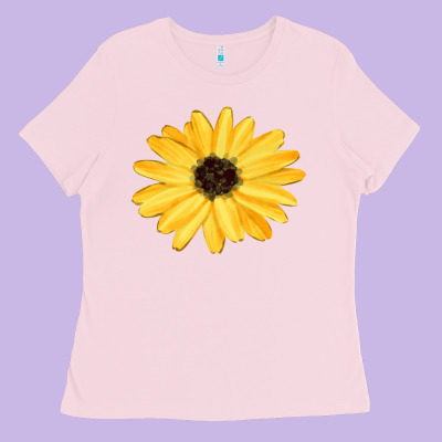 Sunflower Ladies Tee Designed By Fadigitalartstudio