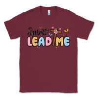Burgundy spirit lead me Classic Tee - MaliasSmallBusiness