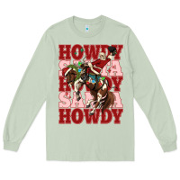 Matcha howdy santa cowboy christmas Long Sleeve Tee - MaliasSmallBusiness