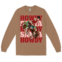 Toasted Coconut howdy santa cowboy christmas Long Sleeve Tee - MaliasSmallBusiness