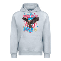 Heather Grey Born to be free Urban Hoodie - FaDigitalArtStudio