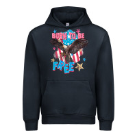 Navy Born to be free Urban Hoodie - FaDigitalArtStudio