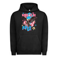 Pigment Black Born to be free Urban Hoodie - FaDigitalArtStudio
