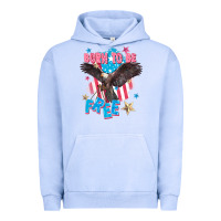 Pigment Grape Ice Born to be free Urban Hoodie - FaDigitalArtStudio