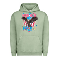 Pigment Oil Green Born to be free Urban Hoodie - FaDigitalArtStudio