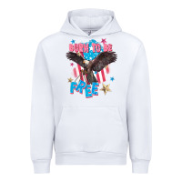 White Born to be free Urban Hoodie - FaDigitalArtStudio