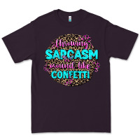 Plum throwing sarcasm around like confetti Premium Tee - AdoDesignShop