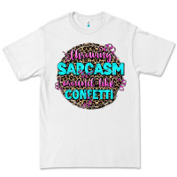White throwing sarcasm around like confetti Premium Tee - AdoDesignShop