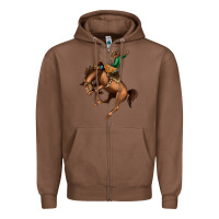 Chestnut Bucking Bronco Rodeo Zipper Hoodie - Bettercallsaul