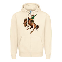 Sandshell Bucking Bronco Rodeo Zipper Hoodie - Bettercallsaul