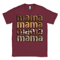 Burgundy faux sequins mama Classic Tee - JahusDesignShop