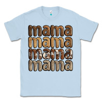 Dusty Blue faux sequins mama Classic Tee - JahusDesignShop