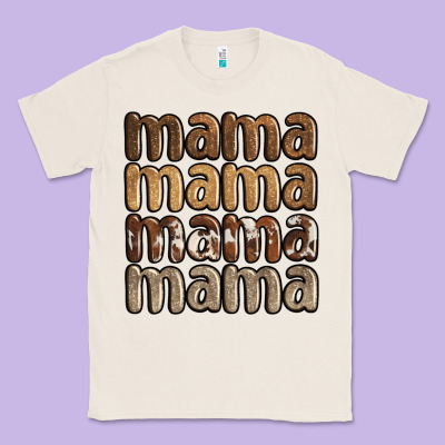 Faux Sequins Mama Classic Tee Designed By Jahusdesignshop