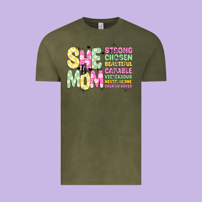 She Is Mom Vintage Tee Designed By Jahusdesignshop