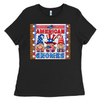 Black all american gnomes Ladies Tee - HRA Design Shop