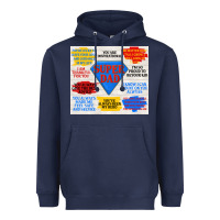 Navy super dad Heavyweight Hoodie - TumblerDesignByShophia