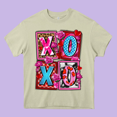 Xoxo With Roses And Candies Olivia Heavy Core Tee Designed By Oliviacreatesart