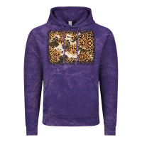 Cloud Purple distressed leopard cowhide background Vintage Hoodie - Jasminsmagicworld
