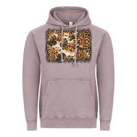 Distressed Leopard Cowhide Background Vintage Hoodie | Teevron