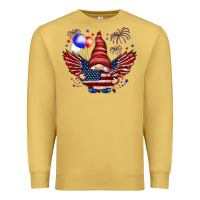 Antique Gold Gnome with 4th Of July elements Premium Sweatshirt - HowdyJamesFarm