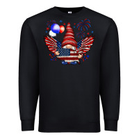 Black Gnome with 4th Of July elements Premium Sweatshirt - HowdyJamesFarm