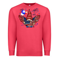 Cardinal Gnome with 4th Of July elements Premium Sweatshirt - HowdyJamesFarm