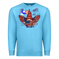 Ocean Blue Gnome with 4th Of July elements Premium Sweatshirt - HowdyJamesFarm