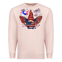 Pale Pink Gnome with 4th Of July elements Premium Sweatshirt - HowdyJamesFarm