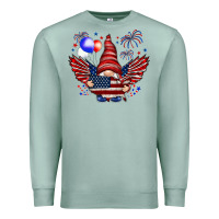 Seafoam Gnome with 4th Of July elements Premium Sweatshirt - HowdyJamesFarm