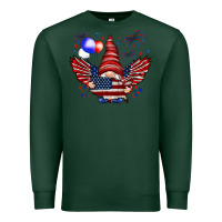Sports Green Gnome with 4th Of July elements Premium Sweatshirt - HowdyJamesFarm