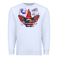 White Gnome with 4th Of July elements Premium Sweatshirt - HowdyJamesFarm