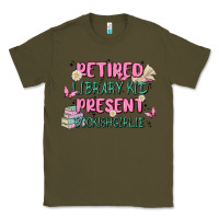 Army Green retired library kid present bookish girlie Classic Tee - MaliasSmallBusiness