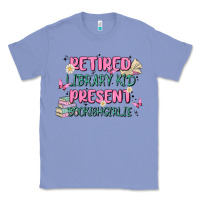 Colony Blue retired library kid present bookish girlie Classic Tee - MaliasSmallBusiness