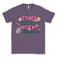 Lavender retired library kid present bookish girlie Classic Tee - MaliasSmallBusiness