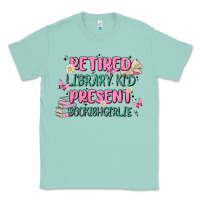 Seafoam retired library kid present bookish girlie Classic Tee - MaliasSmallBusiness