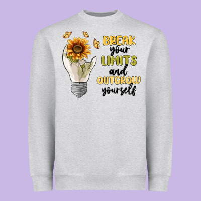 Break Your Limits Heavyweight Sweatshirt Designed By Maliassmallbusiness