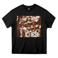 Black brown cowhide Heavy Core Tee - BarkalooDesign