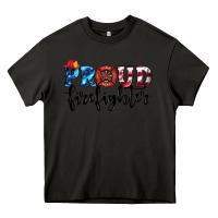 Asphalt proud firefighter Heavy Core Tee - HRA Design Shop