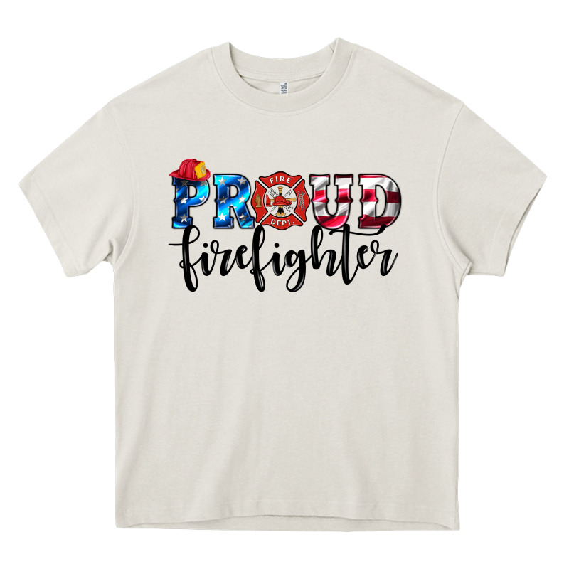 Proud Firefighter Heavy Core Tee by HRA Design Shop | Teevron