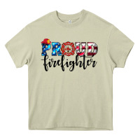 Mossy proud firefighter Heavy Core Tee - HRA Design Shop