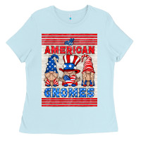 Baby Blue all american gnomes air freshener Ladies Tee - HRA Design Shop