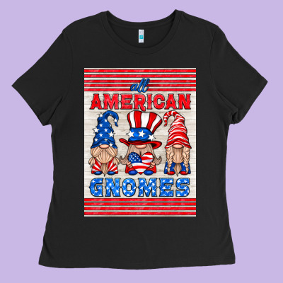 All American Gnomes Air Freshener Ladies Tee Designed By Hra Design Shop