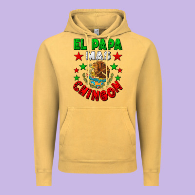 El Papa Mas Chingon Mexican Vintage Hoodie Designed By Lillyallendesigns