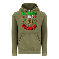 Vintage Olive El Papa Mas Chingon Mexican Vintage Hoodie - LillyAllenDesigns