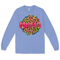 Colony Blue mama christmas lights Long Sleeve Tee - MaliasSmallBusiness