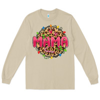 Mushroom mama christmas lights Long Sleeve Tee - MaliasSmallBusiness