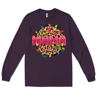 Plum mama christmas lights Long Sleeve Tee - MaliasSmallBusiness