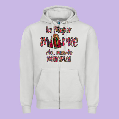 La Mejor Madre Del Mundo Mundial Zipper Hoodie Designed By Bettercallsaul